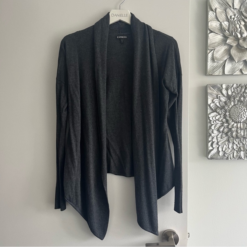 EXPRESS Ribbed Open Cardigan